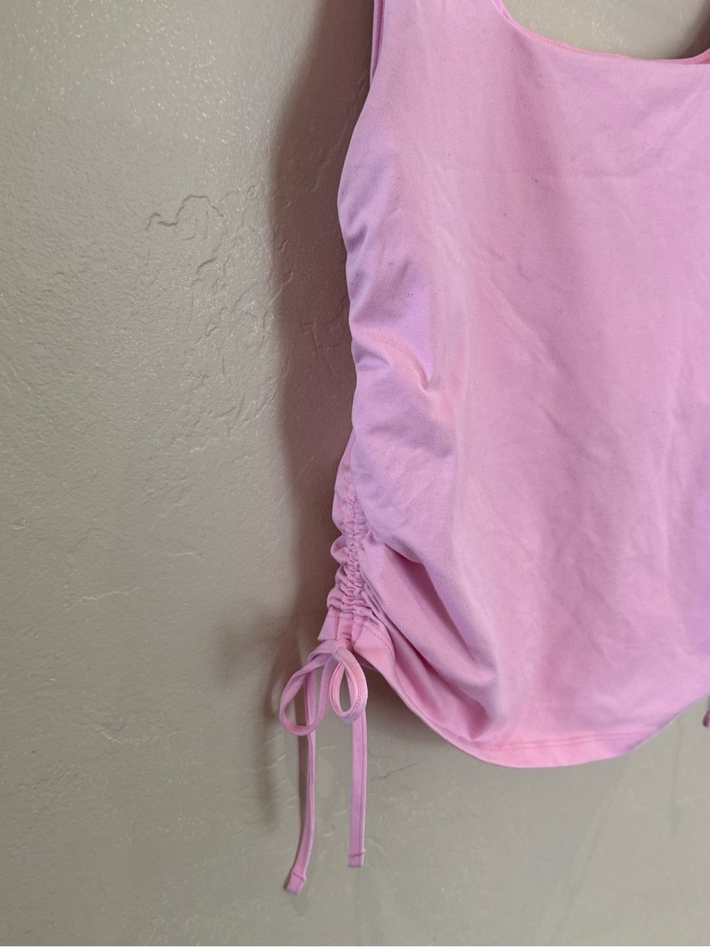 Fabletics Pink Ruched Tank Top - Picture 3 of 5